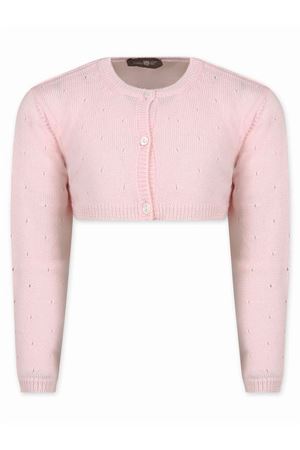 Cardigan corto in pura lana vergine rosa LITTLE BEAR KIDS | 7166CIPRIA